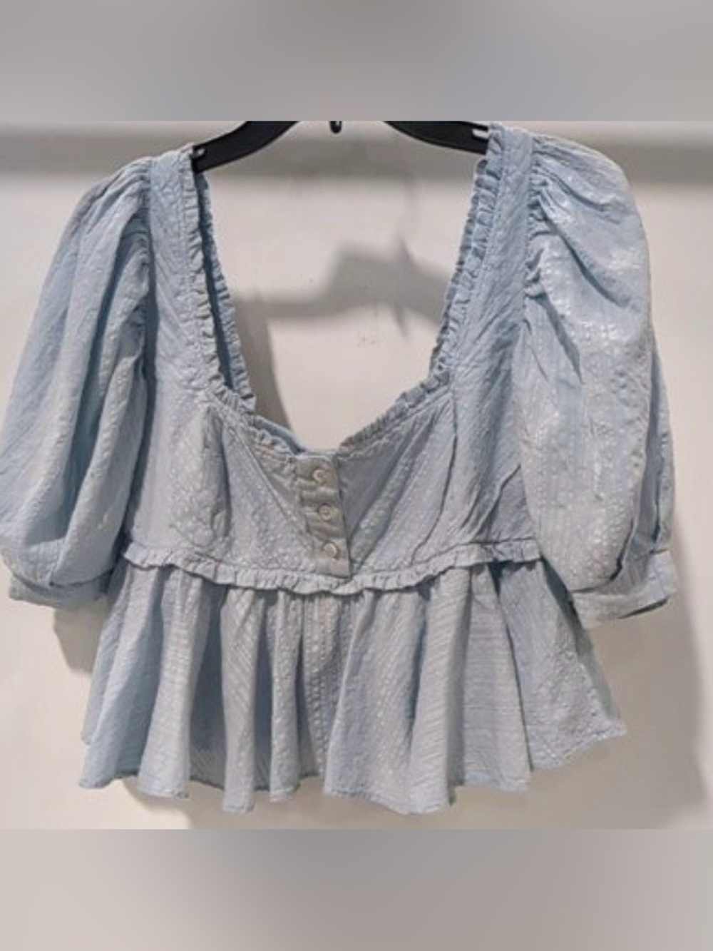 Free People light blue shirt NWT Small sale
